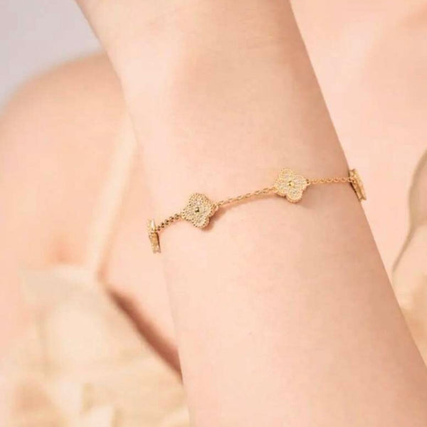 The Realm Timeless Gold Plated Bracelet for Women - Elegant & Classic Jewellery